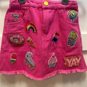 NWT Lola and the Boys patch skirt
